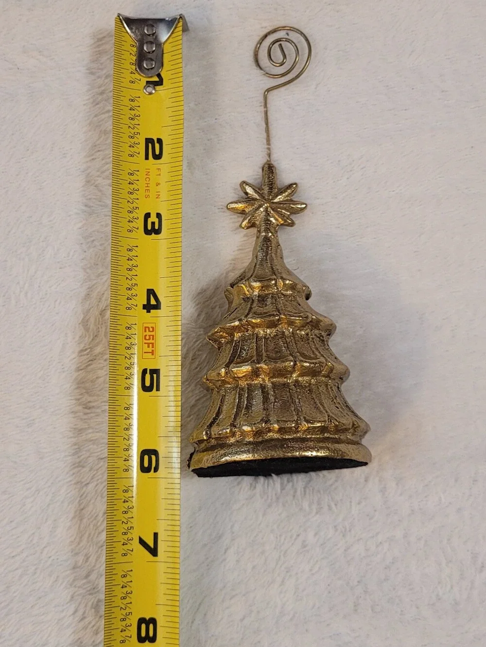 Gold Holiday Tree Photo/Place Card Holder, 6inch